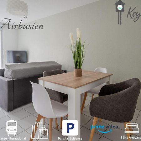 Apartamento L'Airbusien - Terrasse et parking - Airbus à coté Colomiers Exterior foto