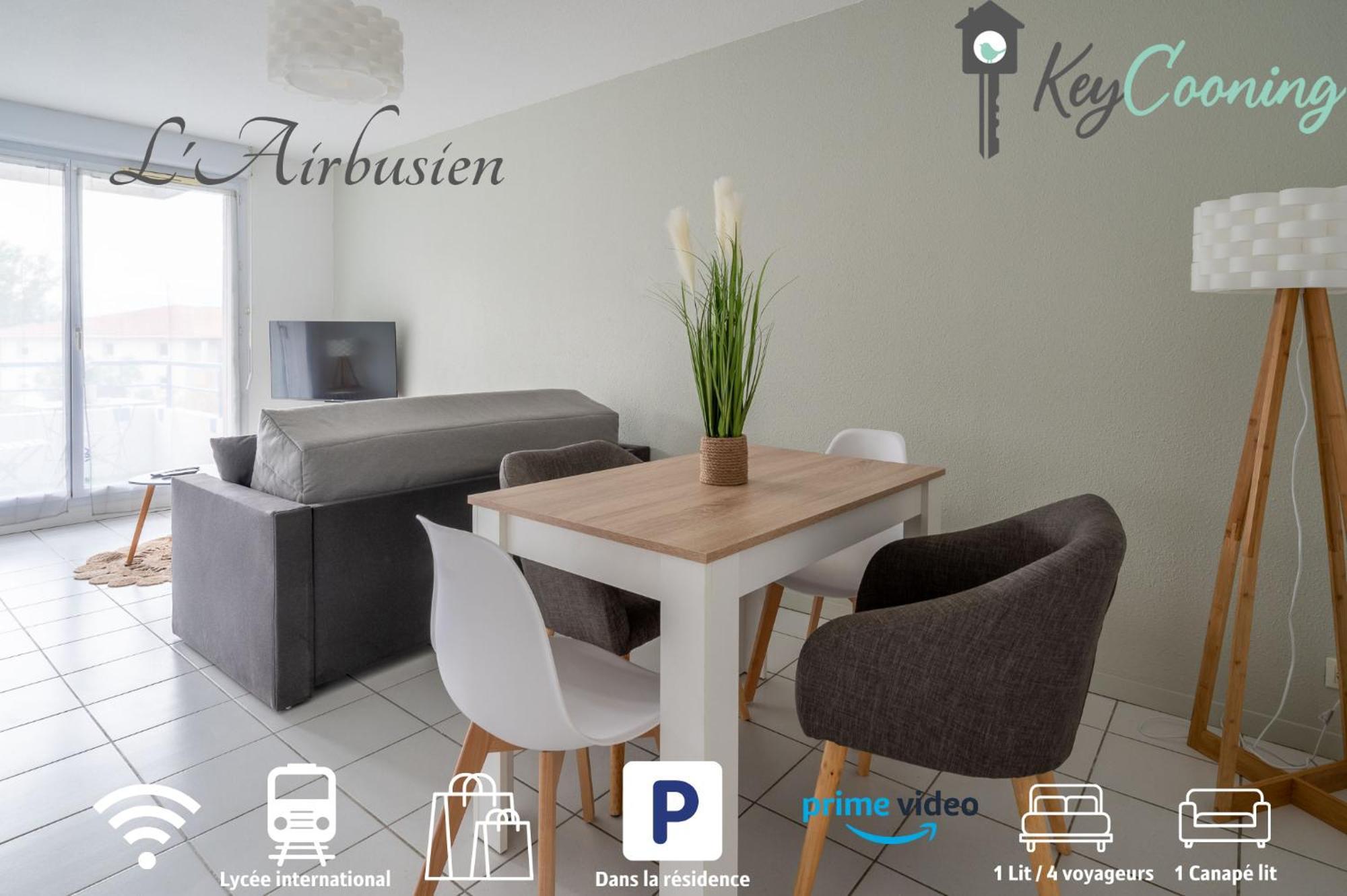 Apartamento L'Airbusien - Terrasse et parking - Airbus à coté Colomiers Exterior foto